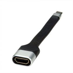 Roline Adaptor USB tip C la HDMI 4K T-M Negru 0.13m, Roline 12.03. 3212 (12.03.3212-10)