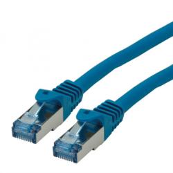 Roline Cablu de retea S/FTP Cat. 6A, Component Level, LSOH Albastru 0.3m, Roline 21.15. 2974 (21.15.2974-50)