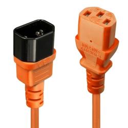 Lindy Cablu prelungitor alimentare IEC C13 - C14 2m Orange, Lindy L30475 (L30475)