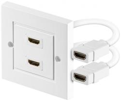  Priza perete cu 2 x port HDMI 4K60Hz, kphdmz02 (kphdmz02)