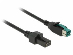 Delock Cablu PoweredUSB 12 V la 2 x 4 pini T-T 4m pentru POS/terminale, Delock 85485 (85485)