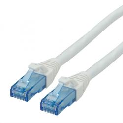 Roline Cablu de retea UTP Patch Cord Cat. 6A Component Level LSOH Alb 0.3m, Roline 21.15. 2987 (21.15.2987-50)