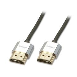 Lindy Cablu HDMI 4K60Hz CROMO Slim cu Ethernet T-T 0.5M, Lindy L41670 (L41670)