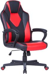 Antares Newdale gamer szék mesh és műbőr borítás műanyag lábkereszt design görgők fekete-piros (ANKHSZ171-1)