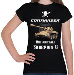 printfashion commander-scorpion g - Női póló - Fekete (2130554)