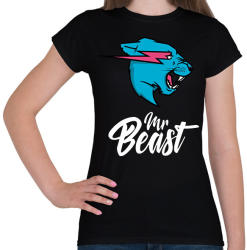 printfashion Mr Beast - Női póló - Fekete (2123296)