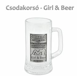 Óncímkés Csodakorsó Funny Man Girl and Beer 0, 33l - Óncímkés Söröskorsó