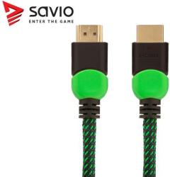 SAVIO HDMI - HDMI kábel 3m Fekete-Zöld (GCL-06)