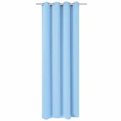vidaXL Draperie opacă, ocheți metalici, 270 x 245 cm, turcoaz (132209) - vidaxl