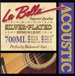 La Bella Silver Plated - 700ML, Akusztikus Gitárhúr Garnitúra