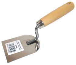 Stucco kanál rozsdamentes acélból 100x130mm - fa nyél 080067 (080067)