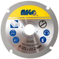  MAGG maró vágó korong vágótárcsa vágókorong marótárcsa fa 125x22, 2mm SH125 (SH125)