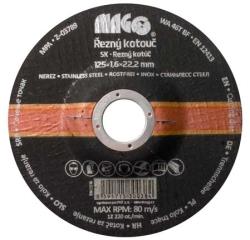  Vágókorong vágótárcsa rozsdamentes acélhoz 125x1, 6x22, 2 mm RN12516 (RN12516)