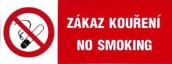 Tilos a dohányzás - No smoking 210x70mm - matrica 120081 (120081)