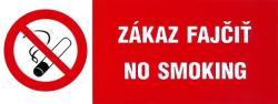 Tilos a dohányzás - No smoking 210x80mm - matrica 120174 (120174)
