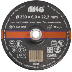 MAGG Csiszolókorong csiszoló korong fémre csiszolótárcsa csiszoló tárcsa 230x6x22, 2 mm BK230 (BK230)