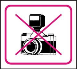  Zákaz fotografování - samolepka 100x90mm 120204 (120204)