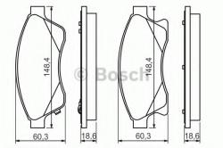 Bosch Set placute frana, frana disc CHEVROLET CRUZE (J300) (2009 - 2016) BOSCH 0 986 494 433