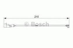 Bosch Senzor de avertizare, uzura placute de frana IVECO DAILY VI caroserie inchisa/combi (2014 - 2016) BOSCH 1 987 474 520