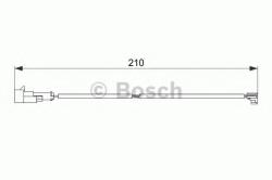 Bosch Senzor de avertizare, uzura placute de frana IVECO DAILY IV caroserie inchisa/combi (2006 - 2012) BOSCH 1 987 474 520