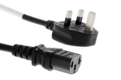 Cablu de alimentare UK la C13 cu siguranta 5A 2m Negru, KPSP2-UK (KPSP2-UK)