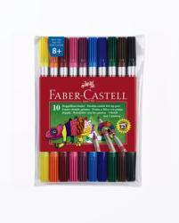 Faber-Castell Carioca Cu 2 Capete Faber-castell - 10 Culori (44301)