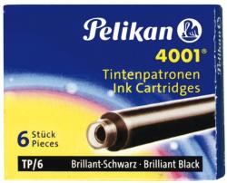 Pelikan Patroane Cerneala Negru Lucios Pelikan 4001 - Set 6 (27404)