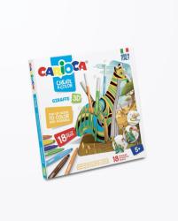 CARIOCA Set Creativ: Creeaza & Coloreaza - Carioca Girafa 3d (46103)