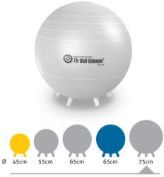 Gymnic Fit-Ball Ülőlabda lábakkal 75 cm gyöngyház