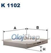 FILTRON Utastérszűrő (K 1102) (K1102)