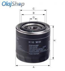 HENGST H10W01 olajszűrő, szűrő, munkahidraulika, H10W01