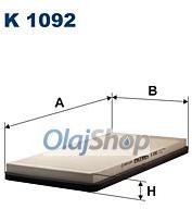 FILTRON Utastérszűrő (K 1092) (K1092)