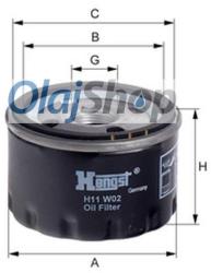 HENGST H11W02 olajszűrő, H11W02