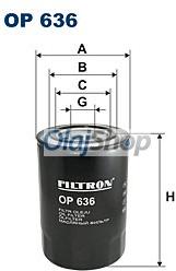 FILTRON Olajszűrő (OP 636) (OP636)