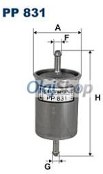 FILTRON Üzemanyagszűrő (PP 831) (PP831)