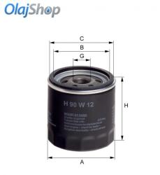 HENGST H90W12 olajszűrő, H90W12