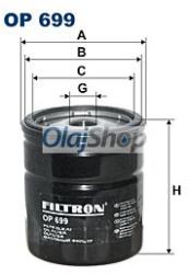 FILTRON Olajszűrő (OP 699) (OP699)