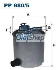 FILTRON Üzemanyagszűrő (PP 980/5) (PP980/5)