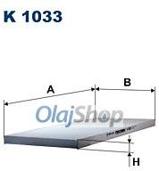 FILTRON Utastérszűrő (K 1033) (K1033)