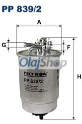 FILTRON Üzemanyagszűrő (PP 839/2) (PP839/2)