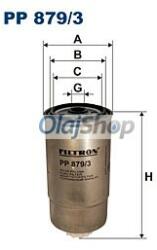FILTRON Üzemanyagszűrő (PP 879/3) (PP879/3)