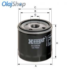 HENGST H14W29 olajszűrő, H14W29