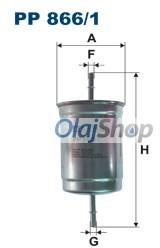 FILTRON Üzemanyagszűrő (PP 866/1) (PP866/1)