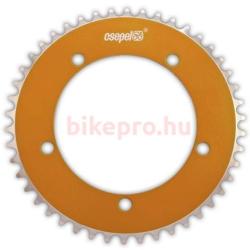 Csepel single speed első lánckerék 48T, 130 mm, 1s (1/8"), alumínium, narancs