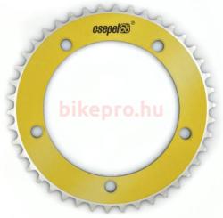 Csepel single speed első lánckerék 46T, 130 mm, 1s (1/8"), alumínium, arany színű