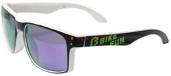 BikeFun Stage sportszemüveg, fekete-fehér, S3 lencsével