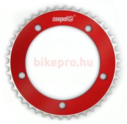 Csepel single speed első lánckerék 46T, 130 mm, 1s (1/8"), alumínium, piros - bikepro - 4 810 Ft