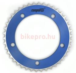 Csepel single speed első lánckerék 44T, 130 mm, 1s (1/8"), alumínium, kék - bikepro - 4 890 Ft