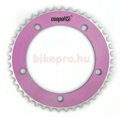 Csepel single speed első lánckerék 42T, 130 mm, 1s (1/8"), alumínium, rózsaszín - bikepro - 4 890 Ft