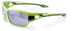 BikeFun Spy sportszemüveg, zöld-fekete, S3 füst színű lencsével